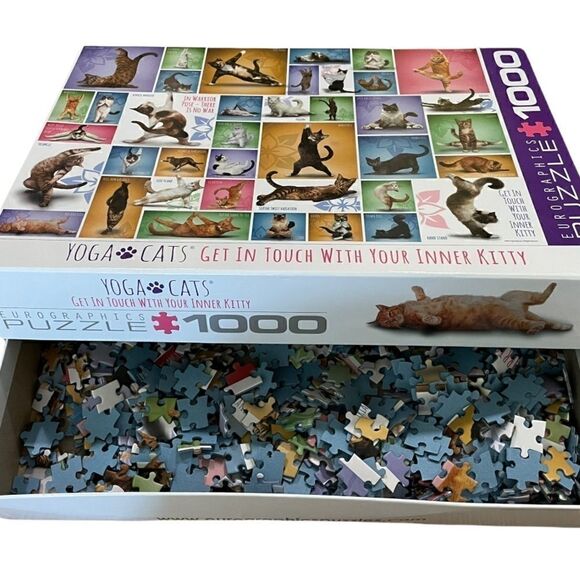 Yoga Cats Eurographics 1000 Piece Puzzle - Picture 3 of 3